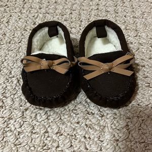 Brown moccasins